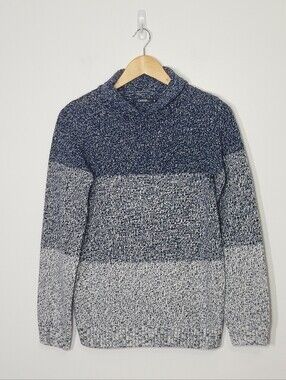 George NEW Blue Marble White Boys Kids Knit Sweater Size XLarge 14-16 NWT